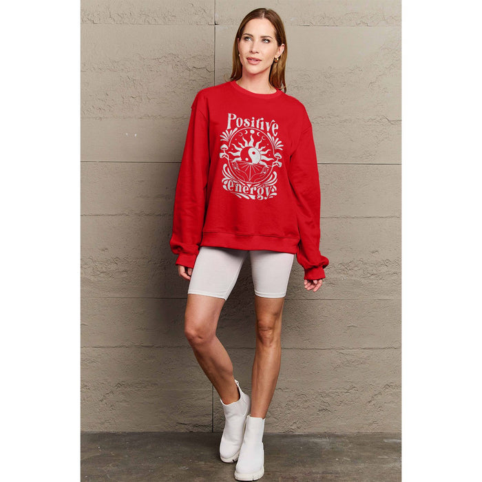 Simply Love POSITIVE ENERGY Graphic Sweatshirt