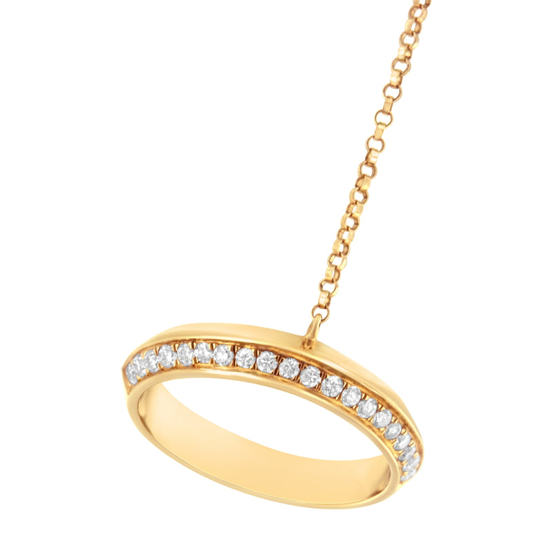 Bids.com 14K Yellow Gold 1/4 Cttw Diamond Ring and Bracelet Hand Chain (G-H Color, SI1-SI2 Clarity) - 7" Bracelets