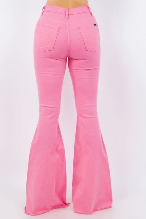 Bell Bottom Jean in Pink - Inseam 30"