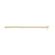 Bids.com 10K Yellow Gold 3 cttw Round-Cut Diamond Spiral Link 7.50" Bracelet (I-J Color, I1-I2 Clarity) Bracelets
