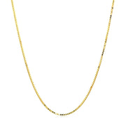 Bids.com 14k Yellow Gold Octagonal Box Chain 1.0mm Necklaces White Smoke 16 / Yellow Gold,18 / Yellow Gold,20 / Yellow Gold,24 / Yellow Gold