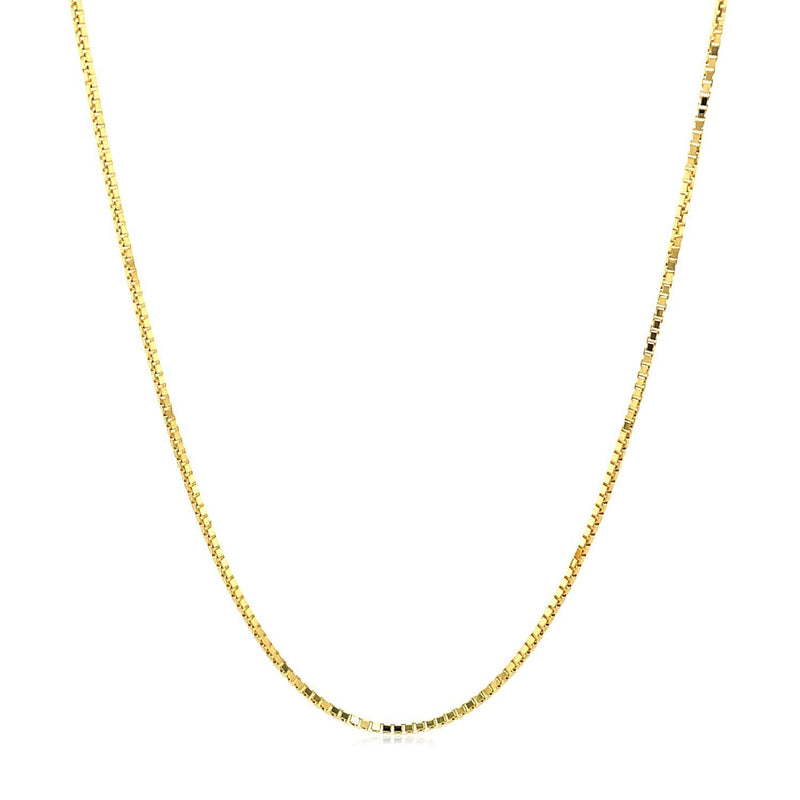 Bids.com 14k Yellow Gold Octagonal Box Chain 1.0mm Necklaces White Smoke 16 / Yellow Gold,18 / Yellow Gold,20 / Yellow Gold,24 / Yellow Gold