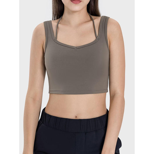 Crisscross Square Neck Active Tank