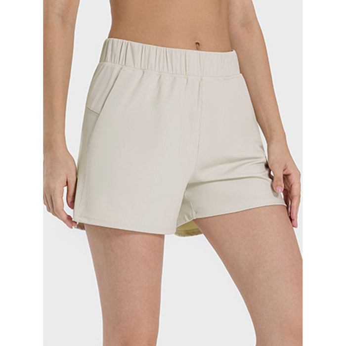 Elastic Waist Active Shorts