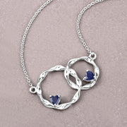 Bids.com 0.70 Carat Genuine Blue Sapphire .925 Sterling Silver Pendant Pendants
