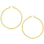 Bids.com 14k Yellow Gold Polished Hoop Earrings (55 mm) Earrings