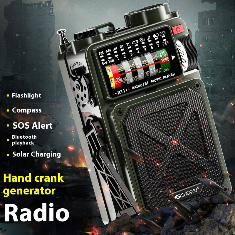 SmartPursue™ Hand-Crank Generator & Solar Power Bank Travel Gadgets