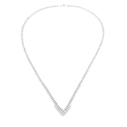 Bids.com 7.00ct Diamond Tennis Necklace 14KT White Gold Pendants