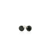 Bids.com 14k White Gold Stud Earrings with Black Faceted Cubic Zirconia(6mm) Earrings