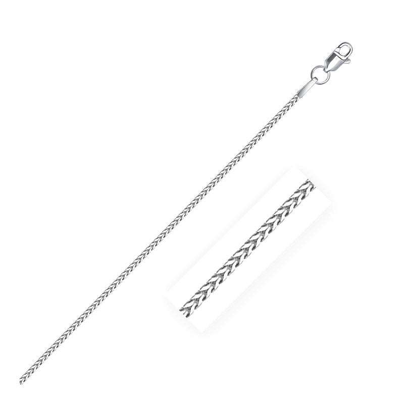 Bids.com 14k White Gold Franco Chain 1.2mm Necklaces