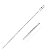 Bids.com 14k White Gold Franco Chain 1.2mm Necklaces