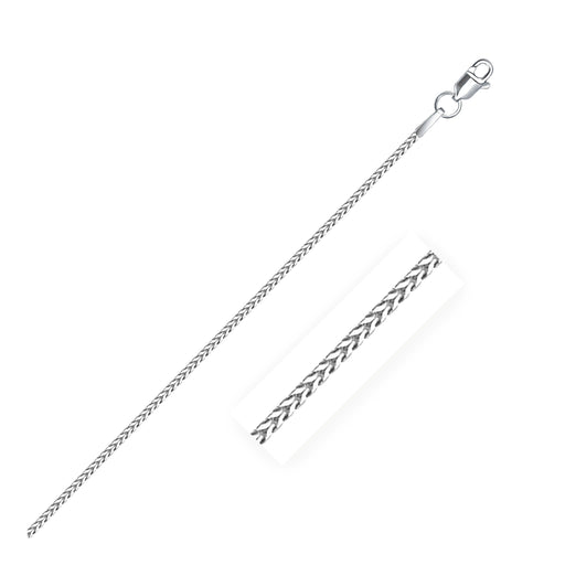 Bids.com 14k White Gold Franco Chain 1.2mm Necklaces