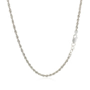 Bids.com 2.0mm 14k White Gold Light Rope Chain Necklaces
