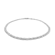 Bids.com 3.5mm 14k White Gold Braided Bracelet Bracelets
