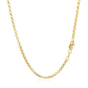 Bids.com 2.3mm 14k Yellow Gold Rolo Chain Necklaces