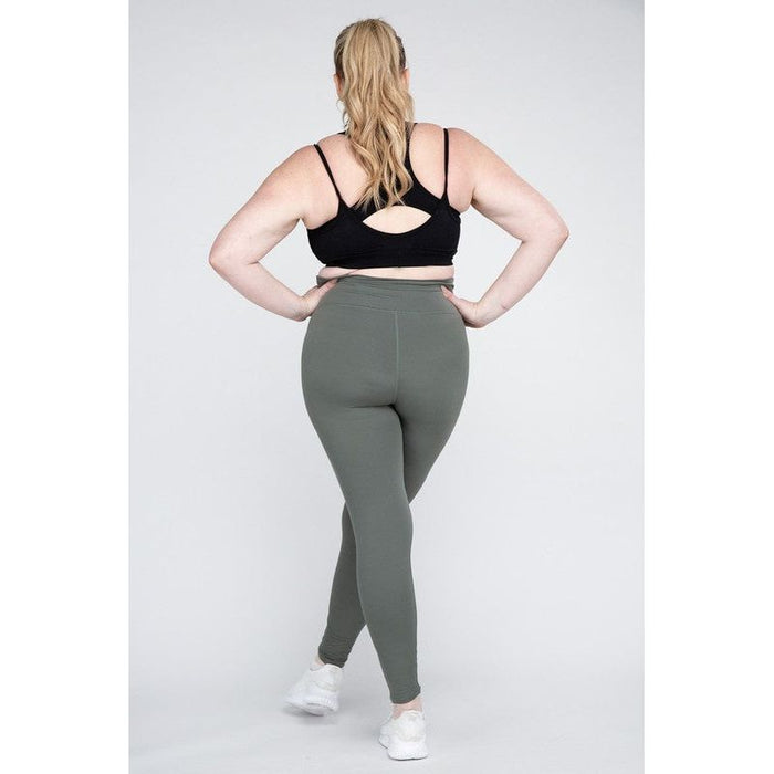 Plus Size V Waist Full Length Leggings