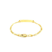 Bids.com 14k Yellow Gold Figaro Link Children's ID Bracelet Bracelets