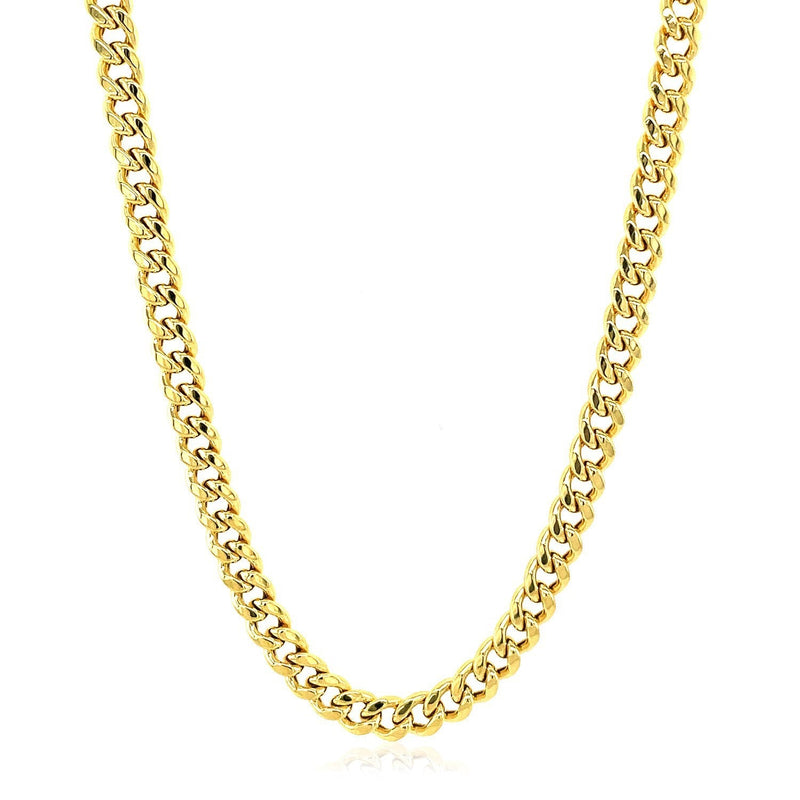 Bids.com 10k Yellow Gold Semi Solid Miami Cuban Chain (4.50 mm) Necklaces