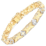 Bids.com 0.98 Carat Genuine White Diamond .925 Sterling Silver Bracelet Bracelets