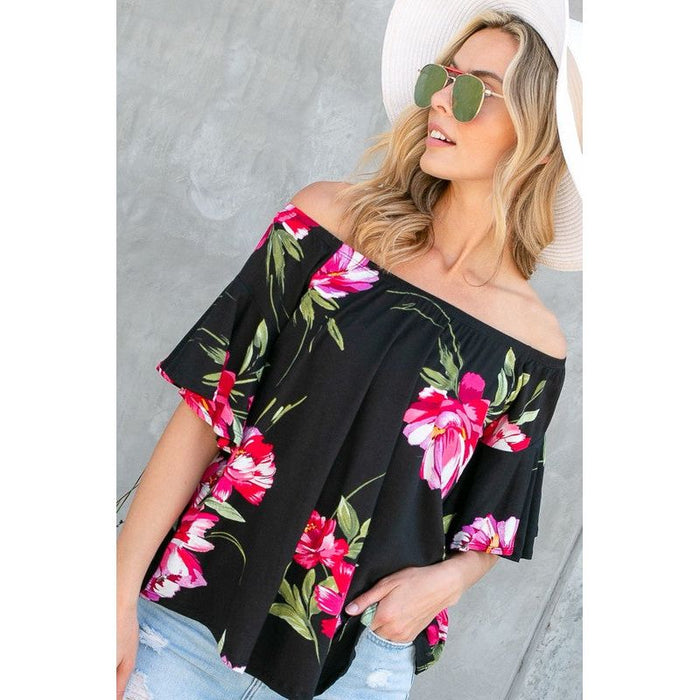 FLORAL OFF SHOULDER TOP