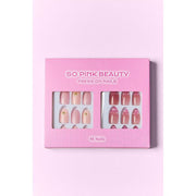 Mill's Beauty Supply SO PINK BEAUTY Press On Nails, 2 Packs