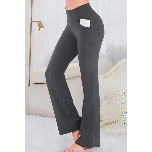 Pocketed High Waist Active Pants