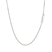 Bids.com 18k White Gold Cable Chain 1.1mm Necklaces