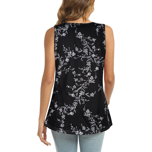 Printed Round Neck Tank