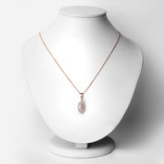 Bids.com 0.52 Carat Genuine Morganite and White Topaz .925 Sterling Silver Pendant Pendants