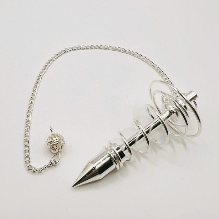 Silver Spiral Pendulum