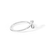 Bids.com .925 Sterling Silver 1/5 Cttw Diamond Double Arrowhead Open Ring (I-J Color, I2-I3 Clarity) - Ring Size 6 Rings