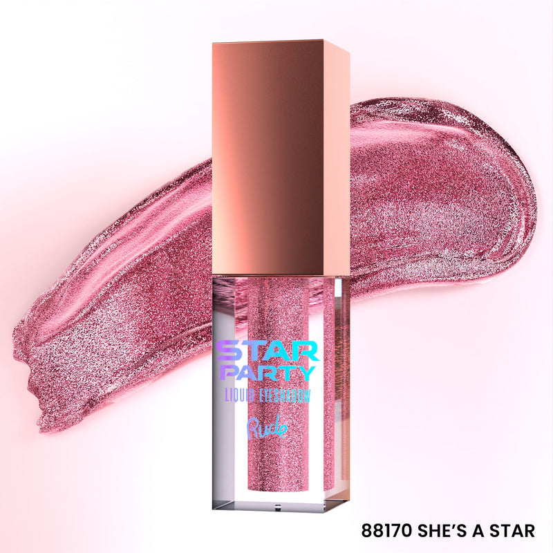 Rude Cosmetics Star Party Liquid Glitter Eyeshadow Single Eyeshadows