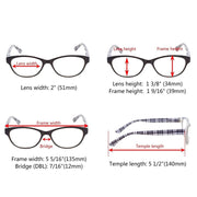 eyekeeper.com 10 Pack Cat-eye Patterned Design Reading Glasses R074S Eyeglasses
