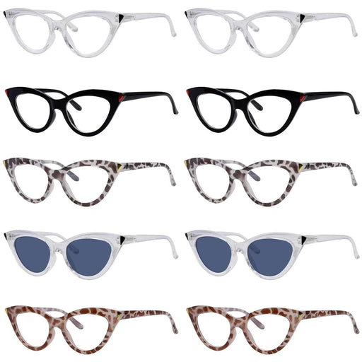 eyekeeper.com 10 Pack Cat-eye Reading Glasses Ladies Readers R2103 Eyeglasses