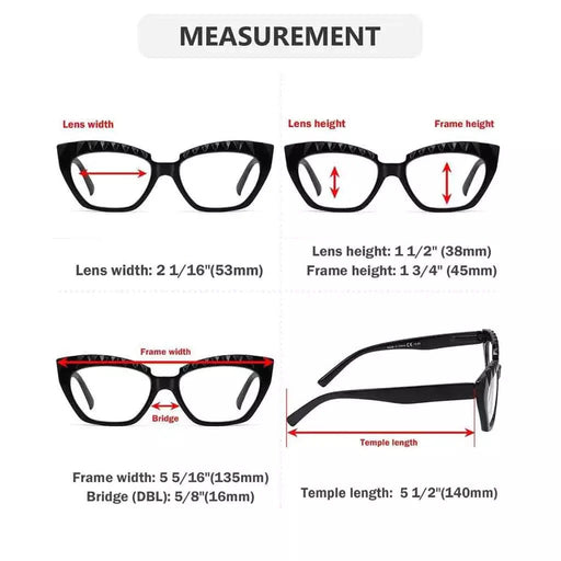 eyekeeper.com 10 Pack Cat-eye Stylish Reading Glasses with Spring Hinges R2133 Eyeglasses