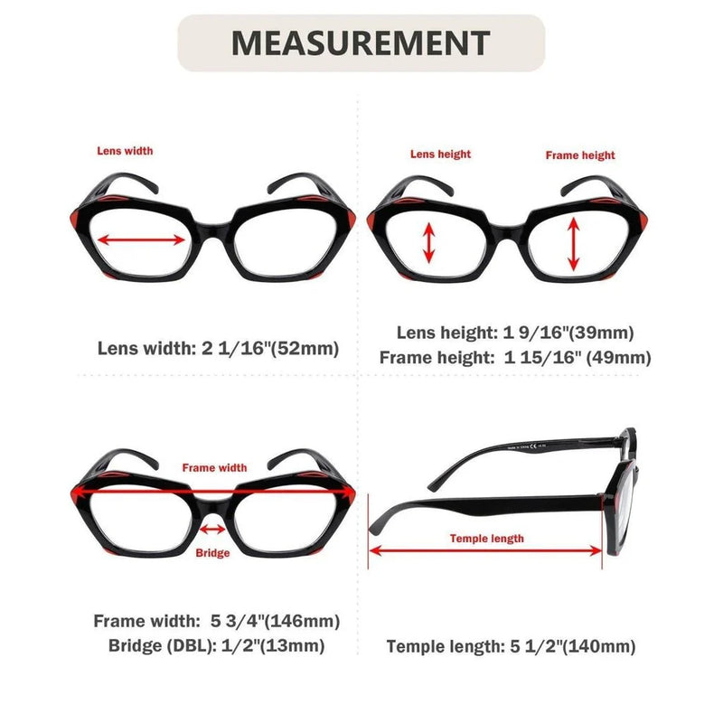 eyekeeper.com 10 Pack Distinctive Eyeglasses Fashion Design Reading Glasses R2129 Eyeglasses