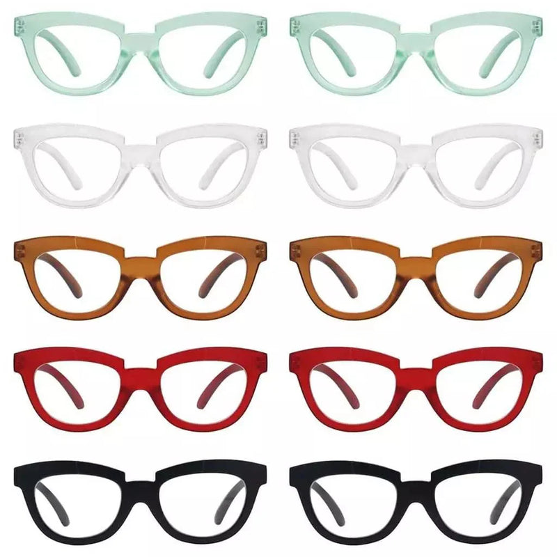 eyekeeper.com 10 Pack Half Moon Reading glasses Stylish Readers R2102 Eyeglasses
