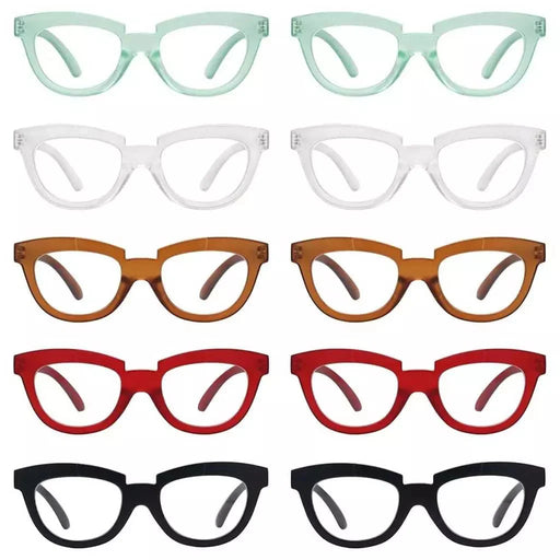 eyekeeper.com 10 Pack Half Moon Reading glasses Stylish Readers R2102 Eyeglasses