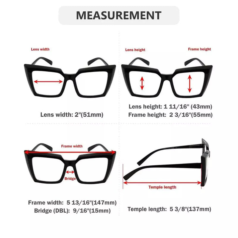 eyekeeper.com 10 Pack Large Frame Reading Glasses Oversized Readers R2141 Eyeglasses