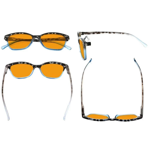 eyekeeper.com 10 Pack Orange Lens Cat Eye Blue Light Blocking Reading Glasses DS9111 Eyeglasses