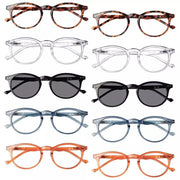 eyekeeper.com 10 Pack Oval Reading Glasses Retro Ladies Round Readers R071 Eyeglasses