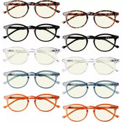 eyekeeper.com 10 Pack Oval Round Blue Light Blocking Readers Computer Eyeglasses UVR071 Eyeglasses