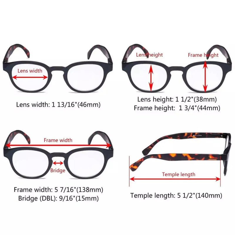 eyekeeper.com 10 Pack Pattern Design Reading Glasses Vintage Readers R124F Eyeglasses