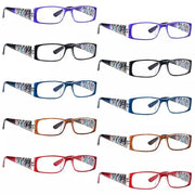 eyekeeper.com 10 Pack Pattern Print Reading Glasses with Spring Hinges R006D Eyeglasses