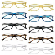 eyekeeper.com 10 Pack Retro Spring Hinges Reading Glasses Classic Readers R802 Eyeglasses