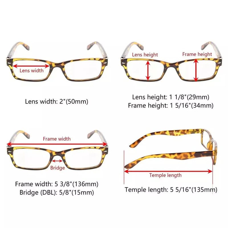 eyekeeper.com 10 Pack Vintage Reading Glasses Spring Hinges Readers R055 Eyeglasses