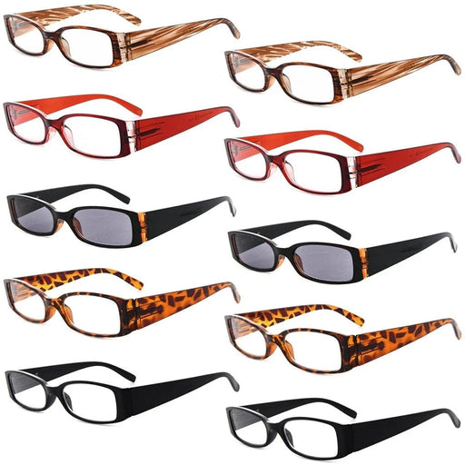 eyekeeper.com 10 Pack Stylish Ladies Reading Glasses Include Sunglasses R040 Eyeglasses