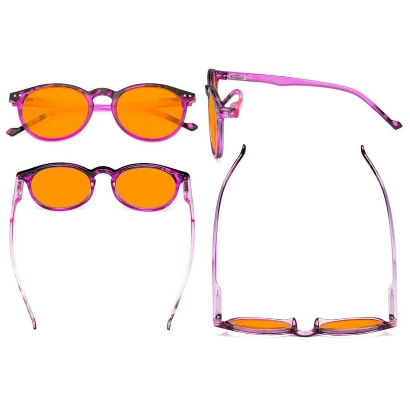 eyekeeper.com 10 Pack Stylish Lightweight Oval Blue Light Blocking Reading Glasses DS071F Eyeglasses