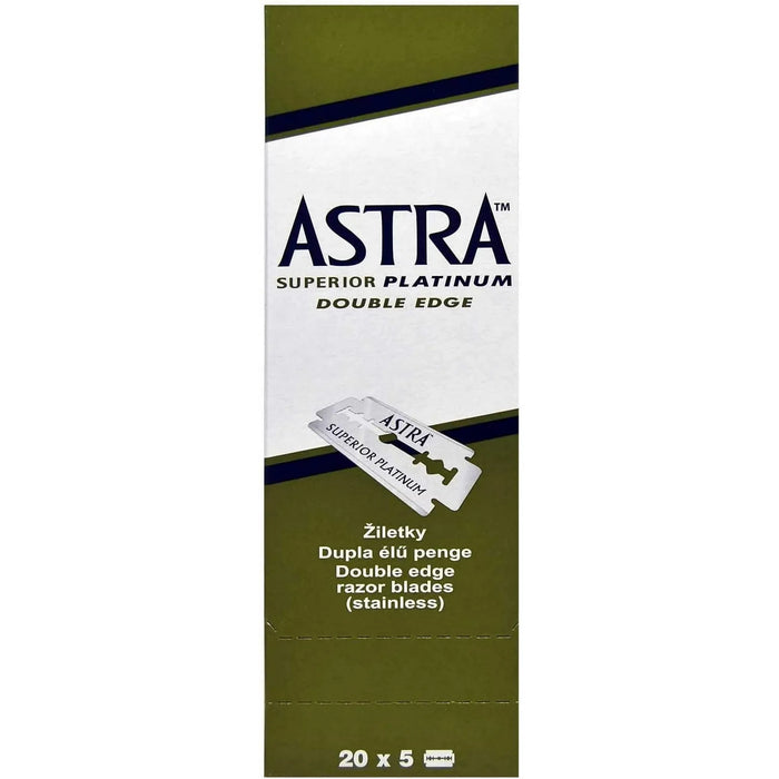 Astra Superior Platinum Double Edge Razor Blades - 20x5 Pack