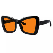 eyekeeper.com 100% Blue Blocking Glasses Cat-eye Orange Lens Metalless Screwless R2315-B98 Eyeglasses